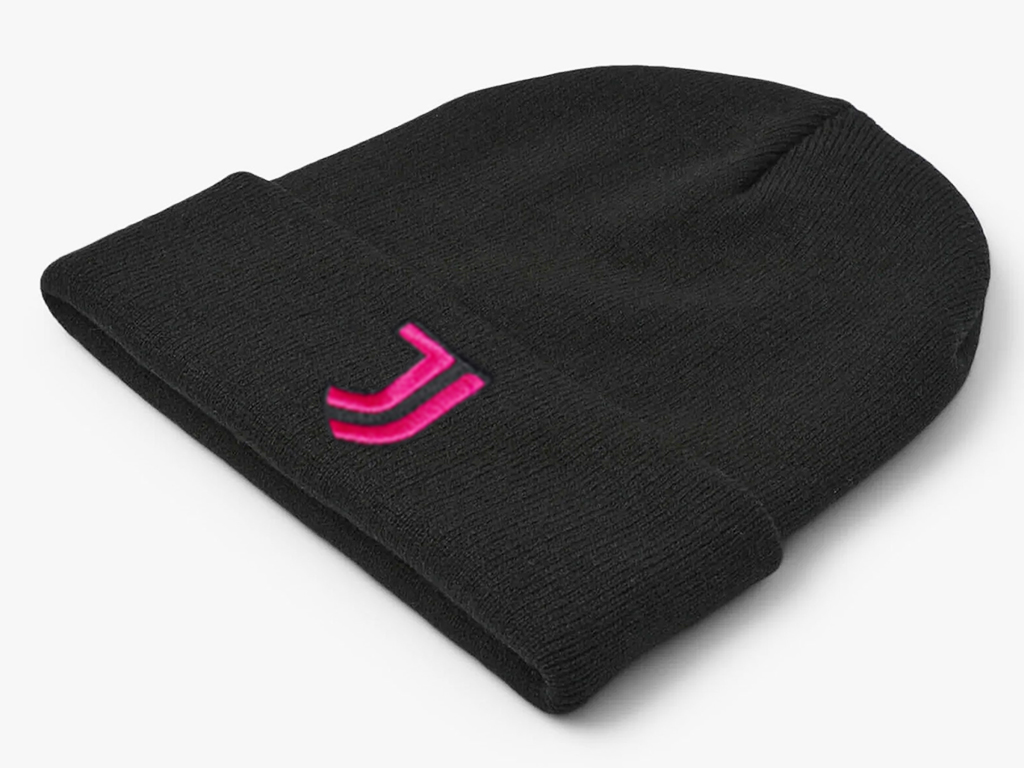 JUVE BERRETTO NERO, ICON FUCSIA | Ellepiu
